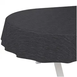 ANRO Tischdecke Wachstuchtischdecke Gartentischdecke Wachstischdecke (Einzelstück 1-tlg), Glatt 140x180cm Oval wasserabweisend gelb Oval | 140 cm x 180 cm x 0.25 mm