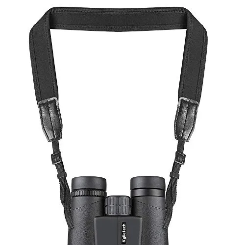 Kylietech Schultergurt Comfort für Ferngläser und Kameras - Kamera- & Camcordergurte, aus superweichem Neopren für hohen Komfort, reduziert Nacken- und Schulterermüdung, verstellbare Länge von 55,9 cm bis 106,7 cm.