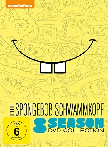 SpongeBob Schwammkopf - 8 Season DVD Collection (DVD) - Filme, komplette Sammlung der beliebten Serie mit über 100 Episoden für Spaß und Unterhaltung für die ganze Familie.