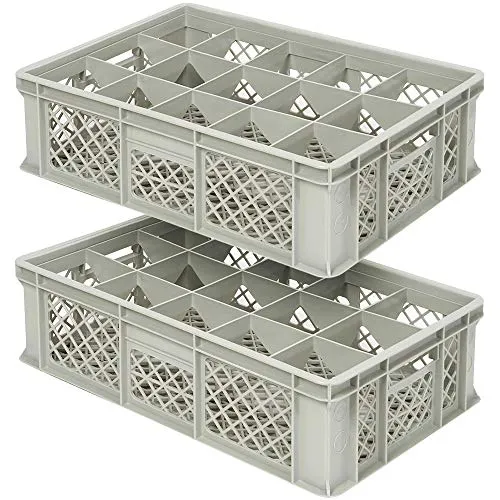 BRB 2x Gläserkasten für 15 Gläser bis 145 mm Höhe, max. Glasdurchmesser 109 mm, LxBxH 600x400x170 mm