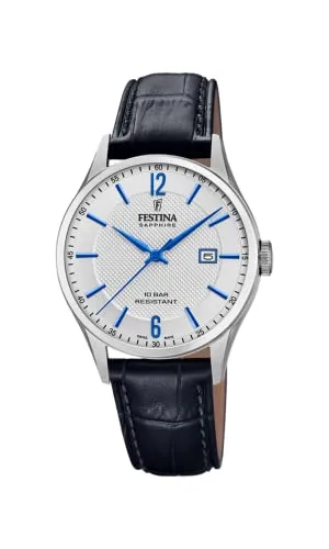 FESTINA Herren Uhr F20007/2 - Swiss Made - Armbanduhren für Herren, Swiss Made Qualität und elegantes Design, ideal für stilbewusste Männer.