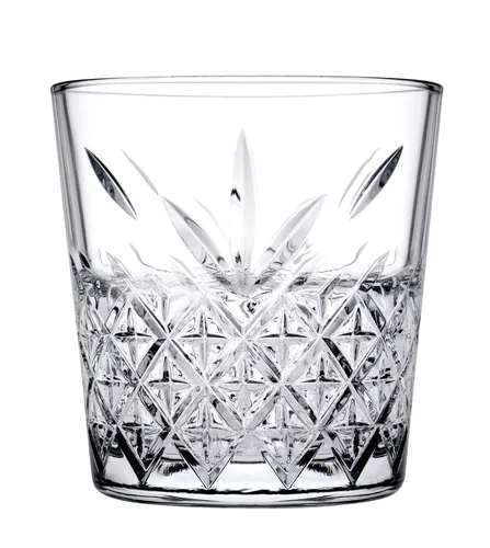 Pasabahce TIMELESS Whiskyglas 6-er Set - Stapelbare Whiskygläser mit 355 ml Füllmenge, ideal für die Bar oder Zuhause, platzsparend und elegant im Design.