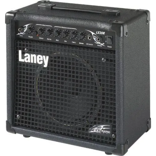 Laney LX20R BK E-Gitarren Combo - Gitarrenverstärker mit 20 Watt RMS, ideal für zu Hause oder im Proberaum. Ausgestattet mit einem Custom Treiber und vielseitigen Reglern für perfekten Sound.
