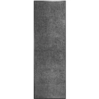 vidaXL Fußmatte Waschbar Anthrazit 60x180cm - Hochwertige Schmutzfangmatte für Innen und Außen, rutschfest und maschinenwaschbar – ideal für Eingangsbereiche.