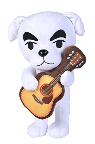 Simba 109231007 - Animal Crossing KK Slider Plüschtier, 40cm - Stofftier aus kuschelweichem Plüsch, ideal für Kinder ab den ersten Lebensmonaten. KK Slider bringt den Spielspaß von Animal Crossing New Horizons ins Kinderzimmer!