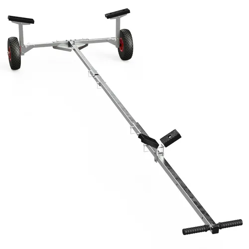 Faltbarer Slipwagen Bootswagen Handtrailer schwarz/rot