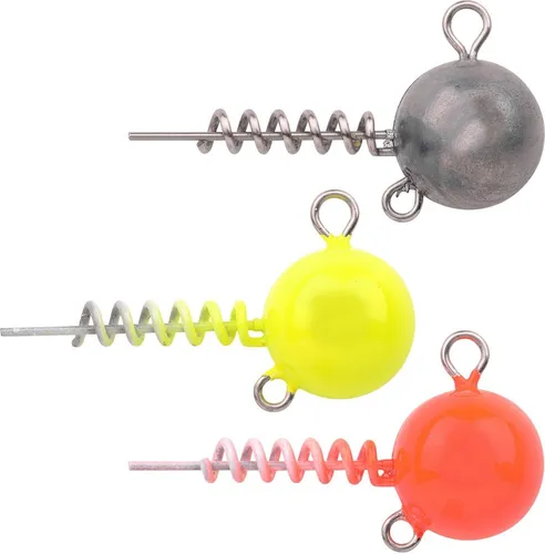 Spro Spiral Head - Schraubkopf für Gummifisch, Gewicht:5g, Farbe:UV Yellow