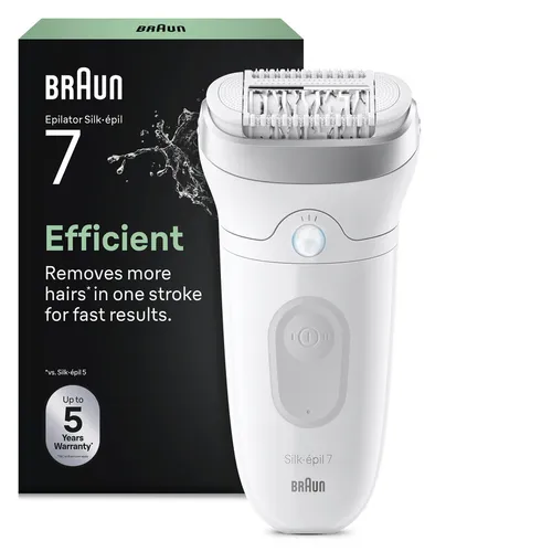 Braun Silk-épil 7 SE7-000 – Epilierer in Silber mit 40 Pinzetten