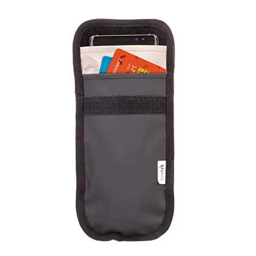 lifetexsafety Gürteltasche Data Blocker - Handy/Smartphone/Kreditkarten Tasche mit Strahlenschutz - RFID NFC Abschirmung | Anti Radiation | Faraday Tasche