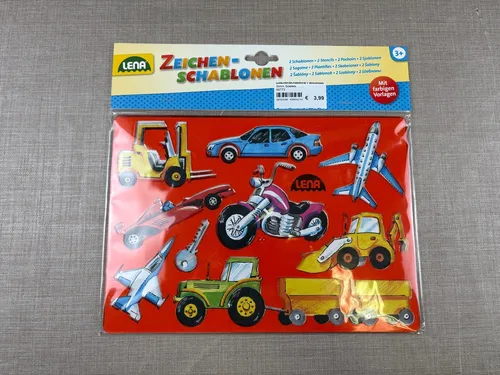 Lena - Zeichenschablonen Fahrzeuge und Menschen