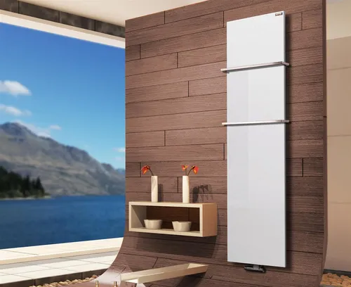 Szagato Badheizkörper Design Mirror Steel 3 - Premium Badheizkörper 180 x 47 cm, 1118 Watt, Made in Germany. Hochwertige pulverbeschichtete Oberfläche mit edlem Finish, schnelle Erwärmung und 5 Jahre Garantie.