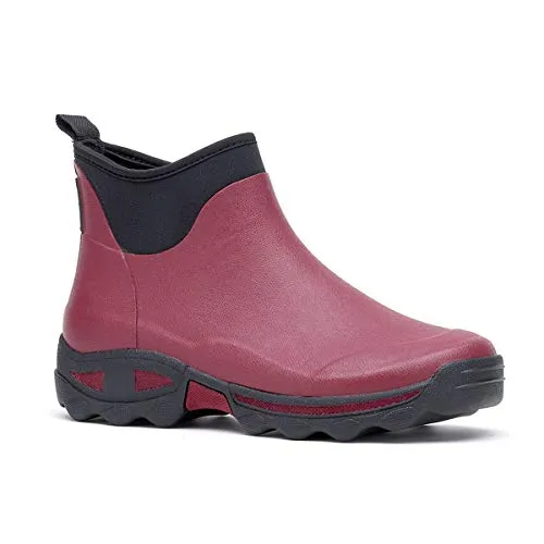 Rouchette Clean Land Damen Gartenschuh Gummistiefelette 37 EU, rot