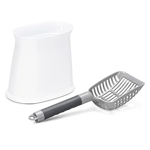 Navaris Katzenstreuschaufel mit Behälter