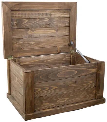 Massive Holztruhe UK Braun – Stilvolle Schatztruhe