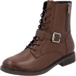 Remonte D1U70-22 Schnürstiefel - Wanderschuhe mit Reißverschluss und Schnalle, optimale Passform dank mehr Weite und wechselfußbett. Leichte, flexible Laufsohle und warm gefüttert für höchsten Komfort.