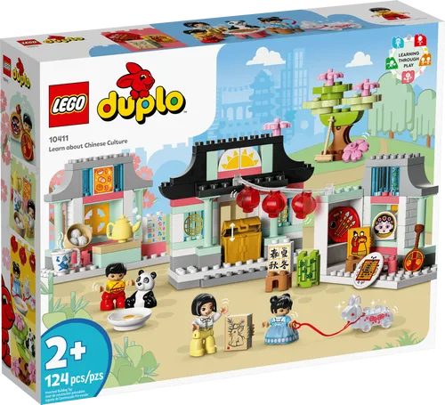 LEGO 10411 DUPLO Town - Lernspielzeug zur Entdeckung der chinesischen Kultur, mit Figuren, Spielzeug-Panda und interaktiven Elementen für Kleinkinder ab 2 Jahren