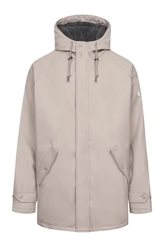 DERBE Trekholm Winterjacke für Herren - Wasserabweisende Funktionsjacke mit Teddyfutter, ideal für Wind und Wetter. Casual Style in cobblestone/lava smoke, verstellbare Ärmel und versiegelte Nähte sorgen für optimalen Komfort.