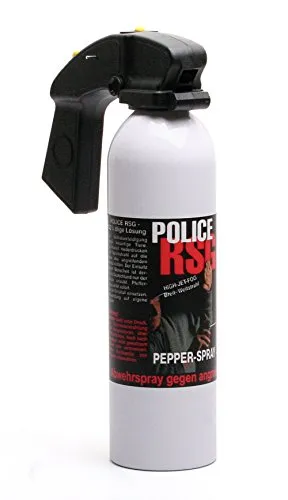RSG Police Profi Pfefferspray Weitstrahl Spray 400 ml Pepper High Jet Stream Abwehrspray
