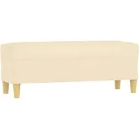 vidaXL Sitzbank Polsterbank Creme