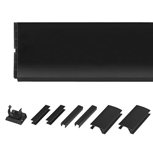 HOLZBRINK 150cm Sockelblende Sockelleiste für Einbauküche 150mm Höhe SCHWARZ Hochglanz - HBK15