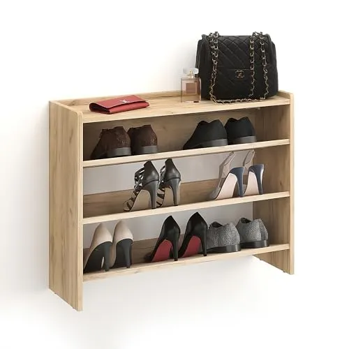 KOMTO Schuhregal Schmal in gold von KOMTO