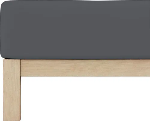 Produktbild Schlafgut Spannbetttuch Pure Dunkelgrau, 180-200x200-220 cm