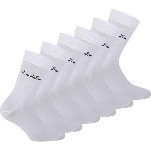 DIADORA Diadora Unisex Socken 6er Pack - Bequeme Sportsocken aus Baumwolle - Praktisches 6er Pack Unisex Socken von Diadora. Ideal für Sport und Freizeit, aus angenehmer Baumwollmischung gefertigt. Das einfarbige Design mit Logo sorgt für einen modernen Look.