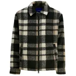 Jack & Jones Hemdjacke Cole - Braun - XL - Funktionsjacke mit Reverskragen, ideal für die Übergangszeit. Weicher Stoff in Woll-Optik bietet Wärme und Komfort, während der durchgehende Reißverschluss und die seitlichen Taschen praktische Funktionen gewährleisten.
