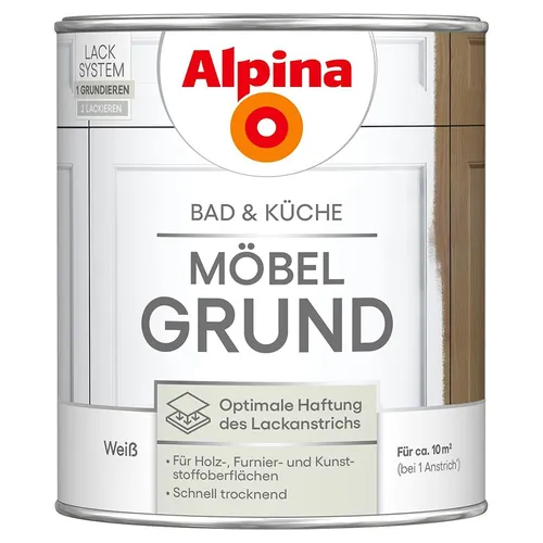Produktbild Alpina Möbellack für Küche & Badezimmer Grundierung 750 ml