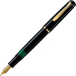 PELIKAN Füller Kolben M M200 schwarz im Etui - Eleganter Füller aus dem Hause PELIKAN, mit Kolbenmechanik für ein gleichmäßiges Schreibgefühl, ideal für stilbewusste Schriftsteller.