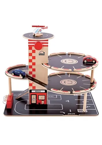 Hape Spiel-Parkhaus (4-tlg), aus Holz
