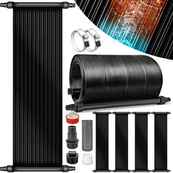 tillvex Pool Solarkollektor Set 60 x 500 cm | Solarheizung umweltfreundliches Erhitzen | Poolheizung Komplettset | Solarmatte | Sonnenkollektor fü...
