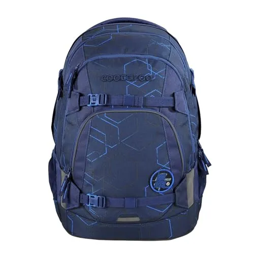 coocazoo Schulrucksack Mate blau - Wasserabweisendes Polyester mit PFC-freier Beschichtung, ideal für Schule und Freizeit