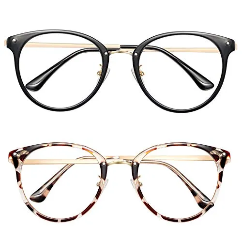SUNTIRC Blaulichtfilter Brillen PC Gaming Bluelight Filter Uv Anti blaulicht Damen Herren Brillen ohne sehstärke Computer Brillenfür PC Handy und Fernseher,Blue Light Blocking Glasses