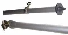 Sturmstange mit Bodenspitze, Alu, Ø25mm, 170-260cm