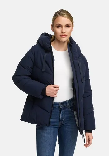 Marikoo Winterjacke Kwamee Schräg gesteppte Winterjacke mit fester Kapuze