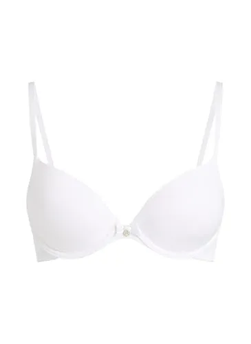 Hunkemöller Vorgeformter Bügel-BH Plunge - White - 70A - Schmeichelhafter V-Ausschnitt und verstellbare Träger sorgen für perfekten Sitz. Dieser elegante BH lässt sich ideal unter enganliegender Kleidung tragen und bietet einen tollen Tragekomfort.