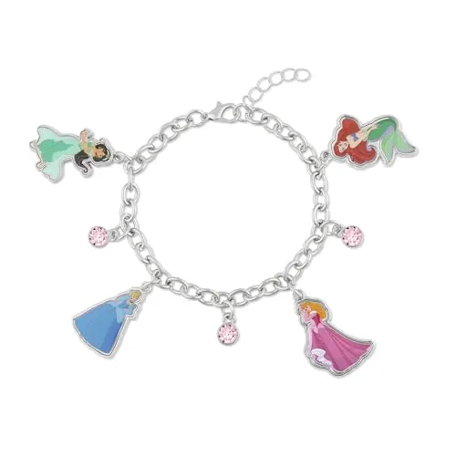 Disney Prinzessinnen-Charm-Armband BH00248RRUL-65.PH, Einheitsgröße, Metall, Kein Edelstein