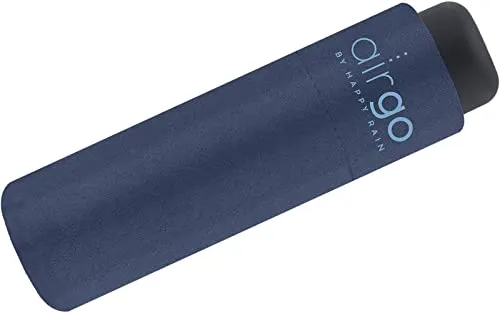 Happy Rain Air Go - Superleichter Mini Taschenschirm in Navy Blue - Taschenschirm von Happy Rain, extrem leicht mit nur 137 g. Ideal für unterwegs, passt in jede Handtasche und schützt zuverlässig vor Regen.