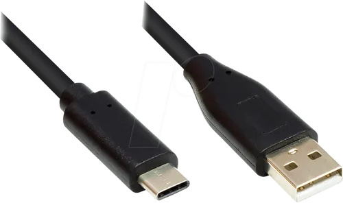 Good Connections USB2.0 Kabel A-C schw. 1m