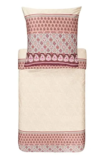 Bassetti Mako Satin Bettwäsche Laglio 41 Beige 135x200 cm in beige von Bassetti