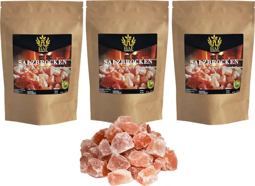 HAF Rosa Salzbrocken 1-3 kg – Naturbelassenes Steinsalz aus Pakistan - Elegante rosa Salzbrocken aus Pakistan, 2-5 cm groß, ideal zur Dekoration oder für die Sauna. Naturbelassen, ohne Zusatzstoffe, und perfekt für eine warme Atmosphäre in Ihrem Zuhause.