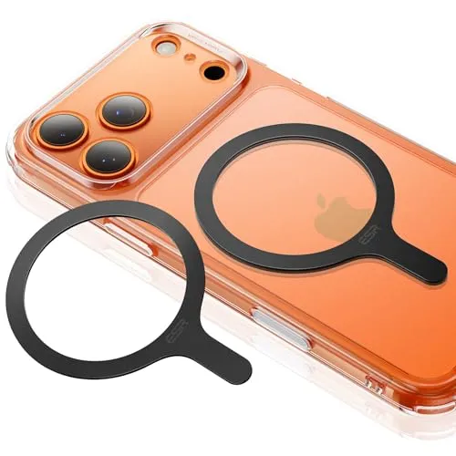 ESR für MagSafe Ring Aufkleber, 2 Stück Magnet Metallring für Handyhülle, MagSafe Sticker,Universal Ladegerät-Umrüstset,für iPhone Air/17/16/16e/15/14/13/12/11, Google Pixel 10,Galaxy S24/S23 und mehr