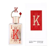 Fragrance World King Of Diamonds (K) 80 ml - Eau De Parfum für Damen und Herren, orientalisch-fruchtiger Duft mit faszinierenden Noten von Mandarine, Rhabarber und Kaffee für eine anziehende Aura.