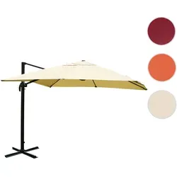 Mendler Gastronomie-Ampelschirm HWC-A96, 3x4m
