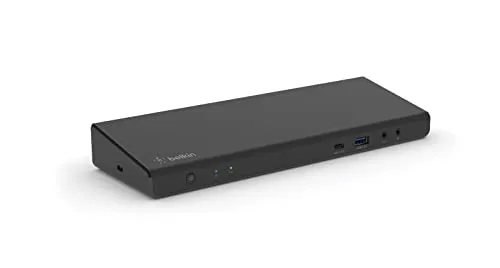 Produktbild Belkin DisplayLink-Docking-Station für 3 4K-Bildschirme, USB Hub, 3 HDMI- und 2 DisplayPort-Anschlüsse, 85 W Power Delivery, Gigabit-Ethernet-Port, 3,5-mm-Klinkenanschlüsse, 1 USBC- und 5 USB-A-Ports