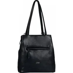 Gabor bags Mina Damen City Rucksack Backpack 7 L Schwarz - Stylischer Damen-Rucksack mit 7 L Volumen, vielseitig organisiert und aus weichem Material in Lederoptik, ideal für den Alltag.