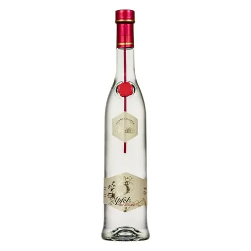 Obstbrand Apfel 0.5l (40% Vol) - Edler Apfelbrand aus besten Mecklenburger Äpfeln 500ml | Premium-Qualität | Schwechower Brennerei (1229)