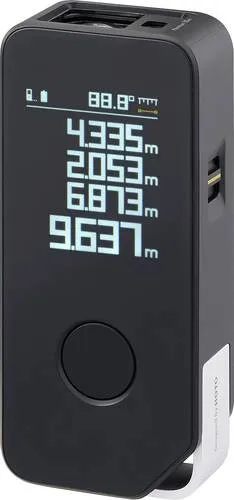 HOTO PRO Laser-Entfernungsmesser Bluetooth 50m - Waagen mit Bluetooth-Funktion, präzise Messungen bis 50 m und stromsparendem LED-Display für einfache Handhabung und Datenspeicherung.