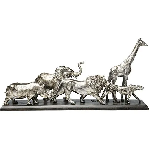 Kare-Design Dekotier Silber – Tierische Deko-Skulptur - Elegante Tier-Deko in Silber, gefertigt aus hochwertigem Kunststoff. Mit einer Größe von 71x35.5x16 cm setzt sie stilvolle Akzente in jedem Raum.
